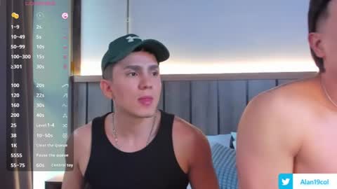 Snapshot of alan_nd_kevin chatting on 07/18/26, 11:58 Alan Kevin can we reach 100 thumbs up please guys online show from 07/18/26, 11:58