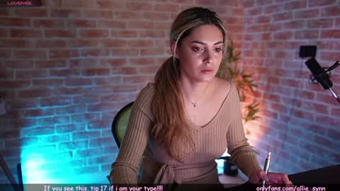 Allie online show from 01/12/25, 06:49