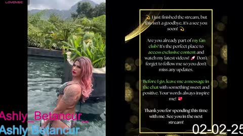 Snapshot of ashlybetancurxxx chatting on 02/02/25, 09:40 Ashly Betancur  online show from 02/02/25, 09:40