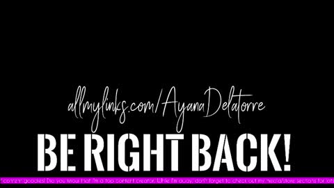 Ayana Delatorre online show from 09/11/25, 02:00