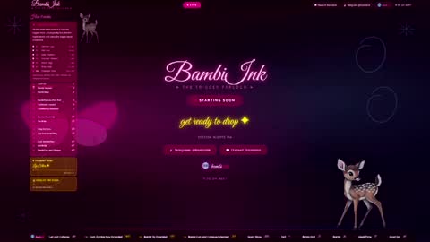 BambiInk online show from 04/21/26, 01:29