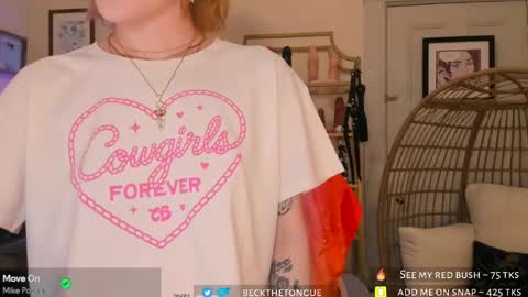 Snapshot of beckthetongue chatting on 05/06/26, 05:51 Beck the tongue online show from 05/06/26, 05:51