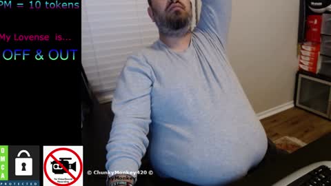 Snapshot of chunkymonkey420 chatting on 02/02/25, 04:15 Spencer Smokey Bear online show from 02/02/25, 04:15