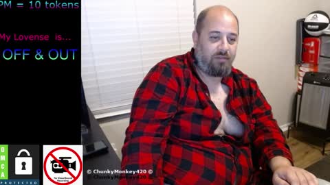 Snapshot of chunkymonkey420 chatting on 02/07/25, 07:29 Spencer Smokey Bear online show from 02/07/25, 07:29