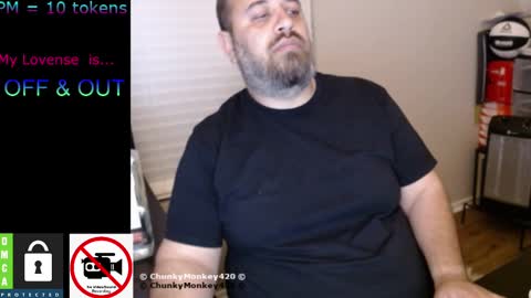 Snapshot of chunkymonkey420 chatting on 02/10/25, 05:47 Spencer Smokey Bear online show from 02/10/25, 05:47