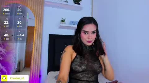 Coraline connected from 10 pm to 6 am Colombia time online show from 05/23/26, 12:09