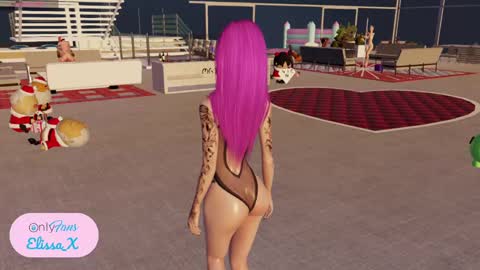 Snapshot of elissayum chatting on 12/25/24, 08:28 Petite Yumi online show from 12/25/24, 08:28