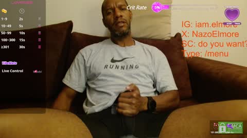 My name is Elmore. Please say hello I like to chat with you. If you have requests or dirty talk please use tip online show from 01/10/25, 04:12