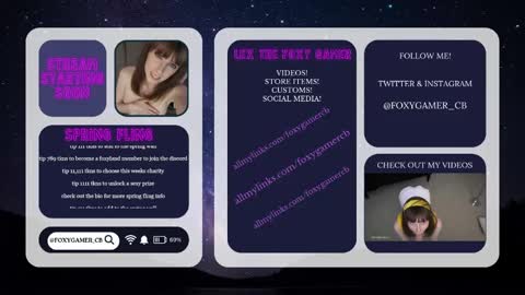 Snapshot of foxy_gamer chatting on 05/26/26, 01:23 Lex Vive foxygamer cb online show from 05/26/26, 01:23