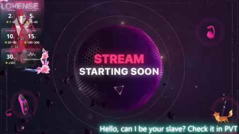 Snapshot of foxy_pet2 chatting on 07/24/26, 10:41 my name is Sofhia but you can call me any name you like Sir online show from 07/24/26, 10:41