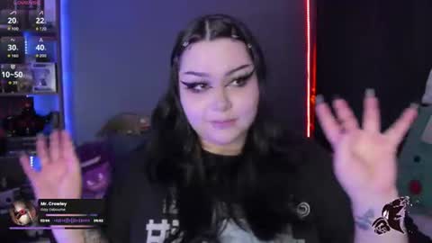 Snapshot of goth_stein chatting on 06/23/26, 12:30 Engel Please help me to reach 50 thumbs up online show from 06/23/26, 12:30