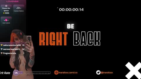 Inarafoxx online show from 01/06/25, 03:53