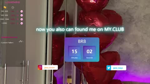 Snapshot of jane_meys chatting on 02/20/25, 08:17 your kitty JANE roawww online show from 02/20/25, 08:17