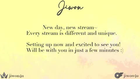 Snapshot of jiwon4u chatting on 02/22/25, 12:40 Jiwon online show from 02/22/25, 12:40