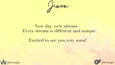 Jiwon online show from 03/26/26, 09:53