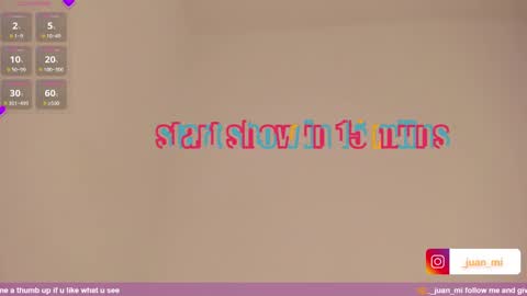 Snapshot of juanmiiss chatting on 10/20/25, 10:59 Juan Miguel online show from 10/20/25, 10:59