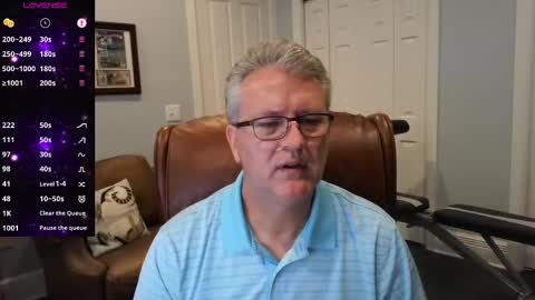 Snapshot of justavoyeurhere chatting on 10/15/25, 09:59 Michael online show from 10/15/25, 09:59