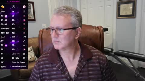 Snapshot of justavoyeurhere chatting on 10/27/25, 04:44 Michael online show from 10/27/25, 04:44