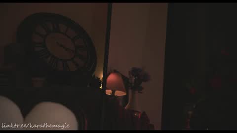 Snapshot of karathemagic chatting on 06/28/26, 02:34 I am here around 5am GMT karathemagic online show from 06/28/26, 02:34