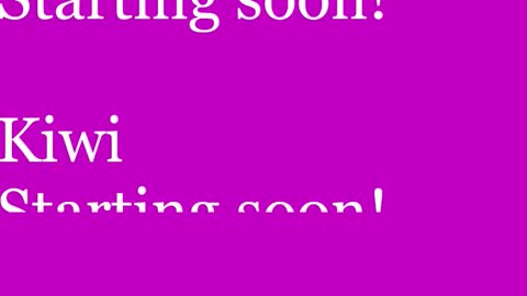 Kiwi online show from 01/15/26, 11:48