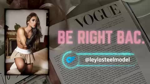 Snapshot of leyla_steel chatting on 05/23/26, 04:00 INSTA leylasteel model online show from 05/23/26, 04:00