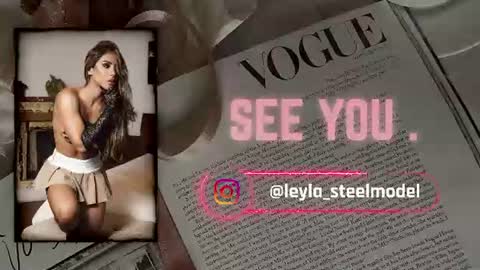 Snapshot of leyla_steel chatting on 06/17/26, 05:25 INSTA leylasteel model online show from 06/17/26, 05:25