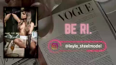 Snapshot of leyla_steel chatting on 07/14/26, 11:38 INSTA leylasteel model online show from 07/14/26, 11:38