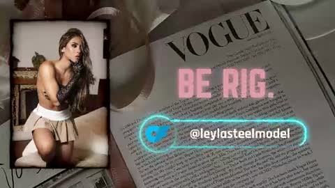 Snapshot of leyla_steel chatting on 07/19/26, 03:54 INSTA leylasteel model online show from 07/19/26, 03:54