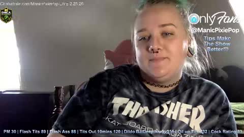 Snapshot of manicpixiepop chatting on 02/23/26, 05:21 ManicPixiePop online show from 02/23/26, 05:21