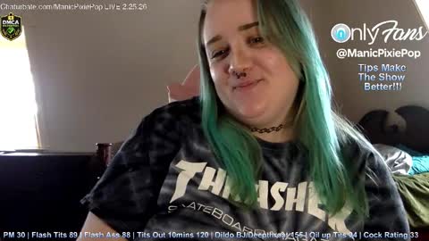 Snapshot of manicpixiepop chatting on 02/25/26, 05:33 ManicPixiePop online show from 02/25/26, 05:33