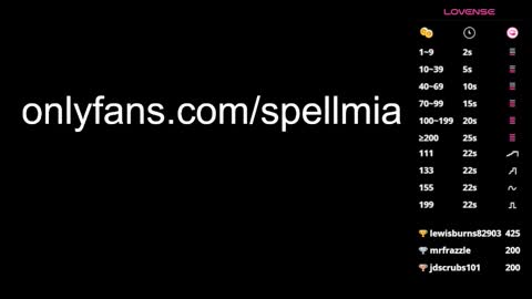 Mia  instagram miasspell online show from 01/28/25, 11:07