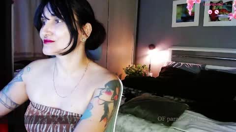 Snapshot of paradisegirl_ chatting on 04/23/26, 09:50 My alter ego Betinna Flowers - a tattooed Miss - Are you missing me come in here - online show from 04/23/26, 09:50
