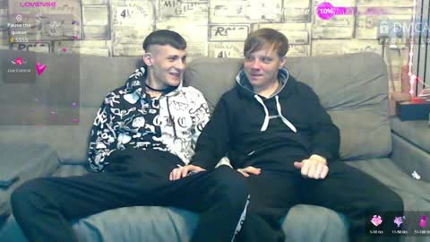 Max tall dark-haired guy with tattoos and Phil blond-haired online show from 04/14/26, 02:06