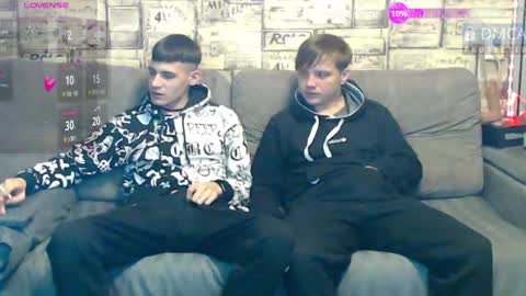 Max tall dark-haired guy with tattoos and Phil blond-haired online show from 04/15/26, 01:12