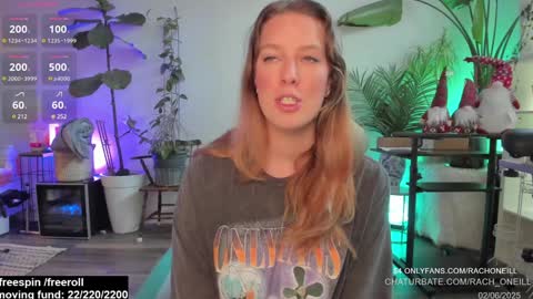 Snapshot of rach_oneill chatting on 02/06/25, 07:18 Rach ONeill online show from 02/06/25, 07:18