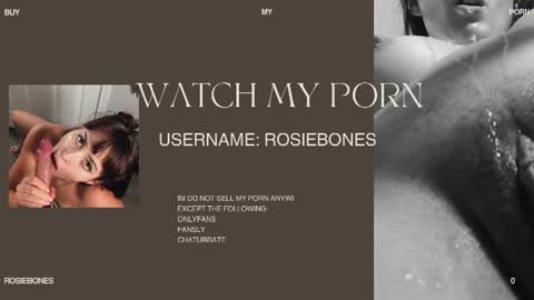 Rosie Bones online show from 07/01/26, 06:40