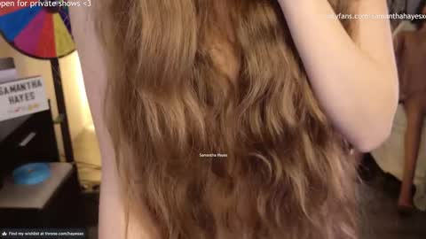 Snapshot of samanthahayesxoxo chatting on 12/10/24, 10:26 The Real Samantha Hayes haha online show from 12/10/24, 10:26