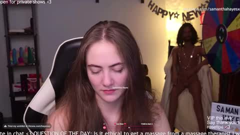 Snapshot of samanthahayesxoxo chatting on 01/14/25, 08:31 The Real Samantha Hayes haha online show from 01/14/25, 08:31