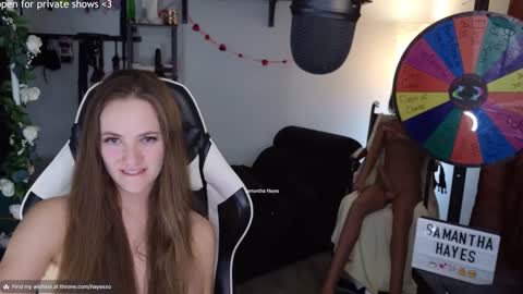 Snapshot of samanthahayesxoxo chatting on 02/19/25, 06:11 The Real Samantha Hayes haha online show from 02/19/25, 06:11