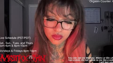Mistrx Sin online show from 06/07/26, 12:15