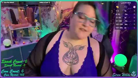 Snapshot of sirenwilde chatting on 06/28/26, 03:34 Siren Wilde online show from 06/28/26, 03:34