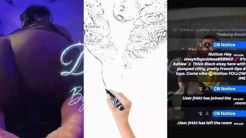 Sissyblkgoddess online show from 07/19/26, 08:01