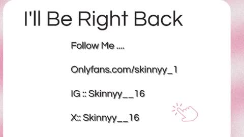 Skinnyy   online show from 07/09/26, 08:40
