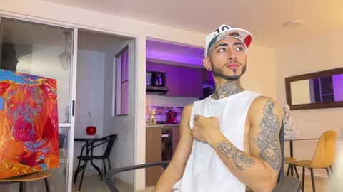 Snapshot of tattoguys_cums chatting on 12/03/24, 08:38 Jonathan Juan online show from 12/03/24, 08:38