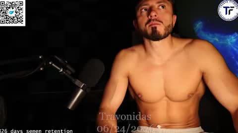 Snapshot of travonidas chatting on 06/24/26, 01:32 Greek God online show from 06/24/26, 01:32