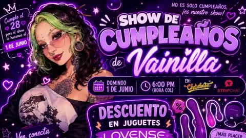 Vainilla Independent model online show from 05/23/26, 01:22