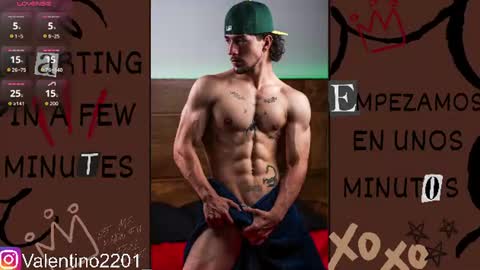 Snapshot of valentino_2201 chatting on 07/16/26, 12:27 Valentino - 15 OFF valentino2201 online show from 07/16/26, 12:27
