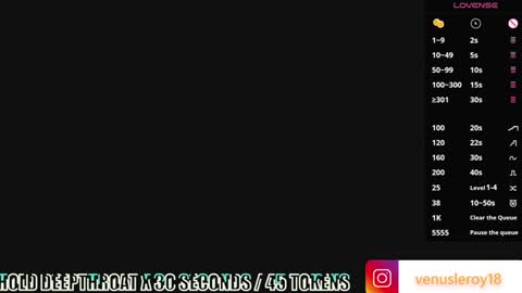 Snapshot of venus_leroy chatting on 12/29/24, 12:30 Venus online show from 12/29/24, 12:30