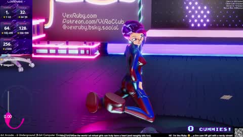 Snapshot of vexruby chatting on 01/18/25, 02:03 Vex Ruby online show from 01/18/25, 02:03