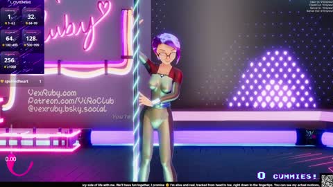 Snapshot of vexruby chatting on 01/24/25, 02:07 Vex Ruby online show from 01/24/25, 02:07